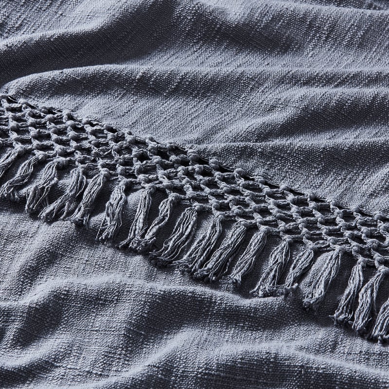 Macrame Knot Slate Throw