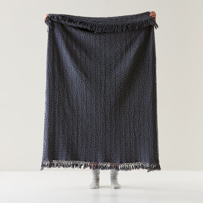 Byron Navy Throw  