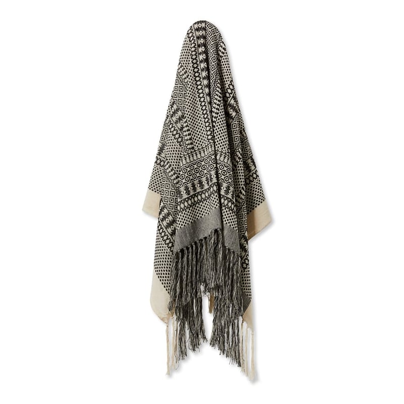 Agra Natural & Black Throw