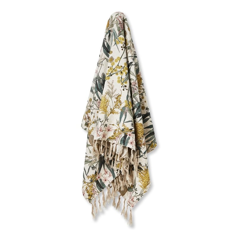 Eucalyptus Sage Linen Throw 