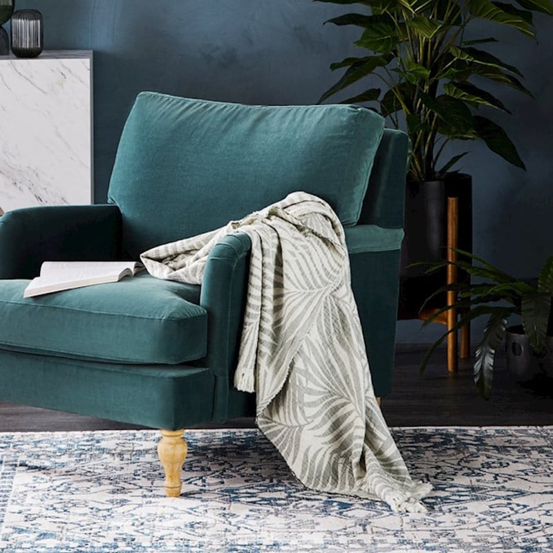 European Collection Lucia Coal Throw