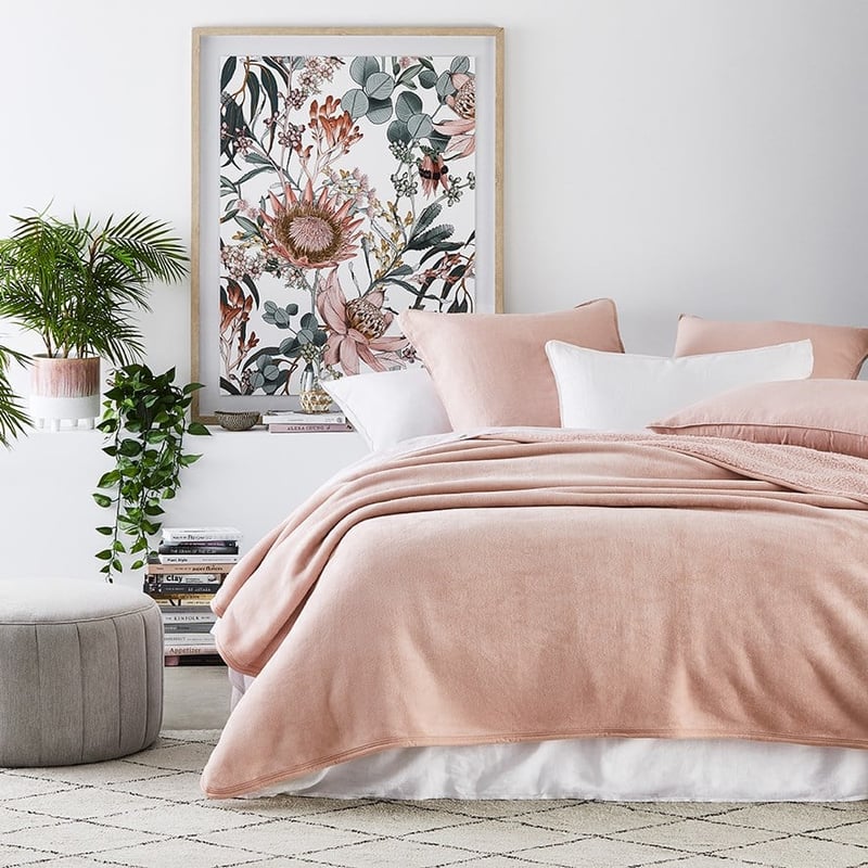 Sherpa Chalk Pink Blanket 