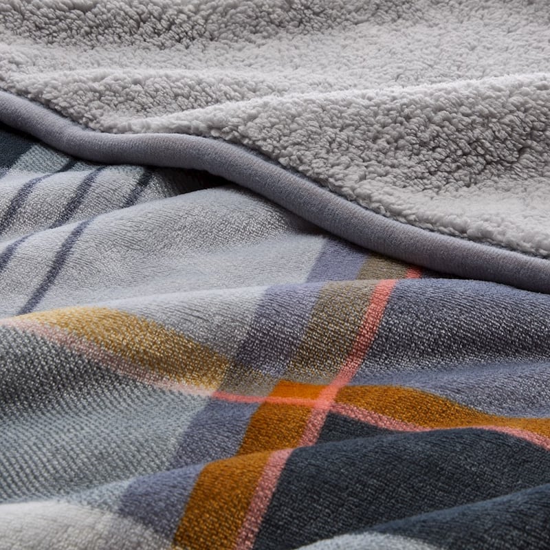 Sherpa Check Print Blanket  