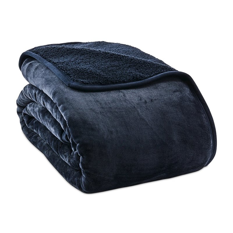 Sherpa Navy Blanket 