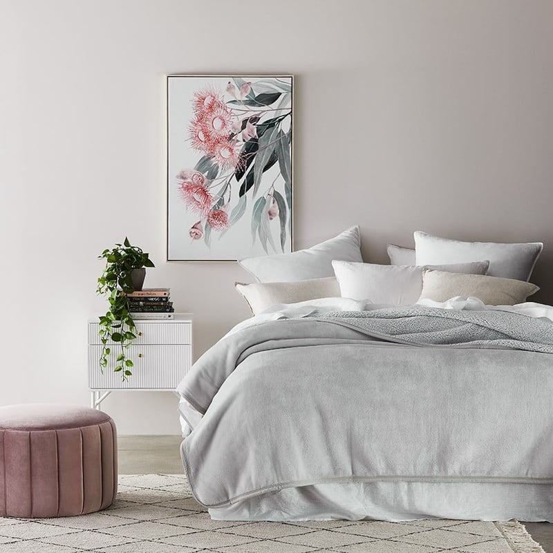 Sherpa Silver Blanket 