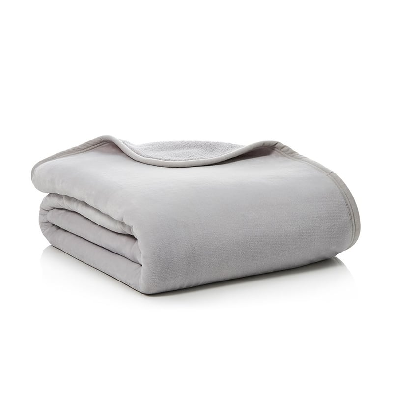 Sherpa Silver Blanket 