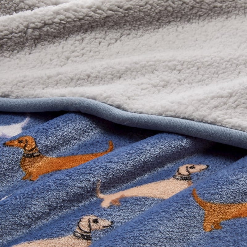 Sherpa Dachshund Throw