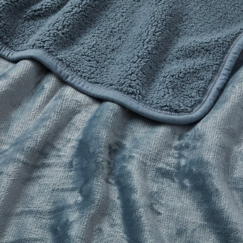 Sherpa Blue Throw