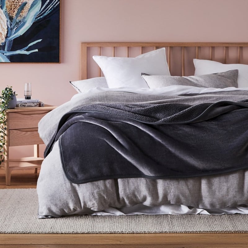 Sherpa Storm Grey Throw