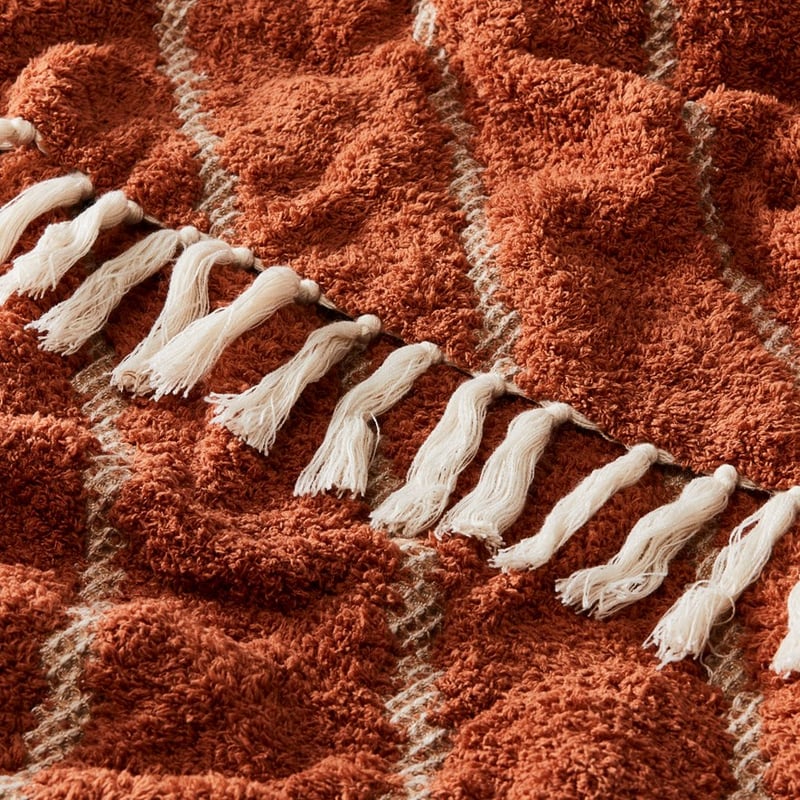 Devon Rust & Brown Throw