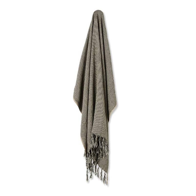 Kennedy Bamboo Linen Charcoal Throw