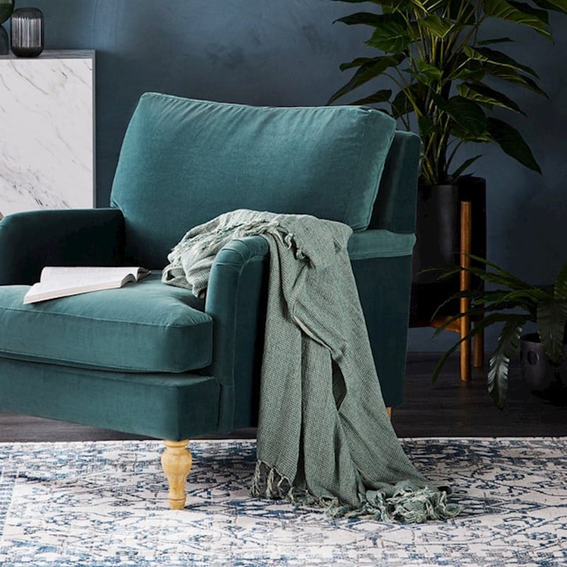 Kennedy Bamboo Linen Misty Forest Throw