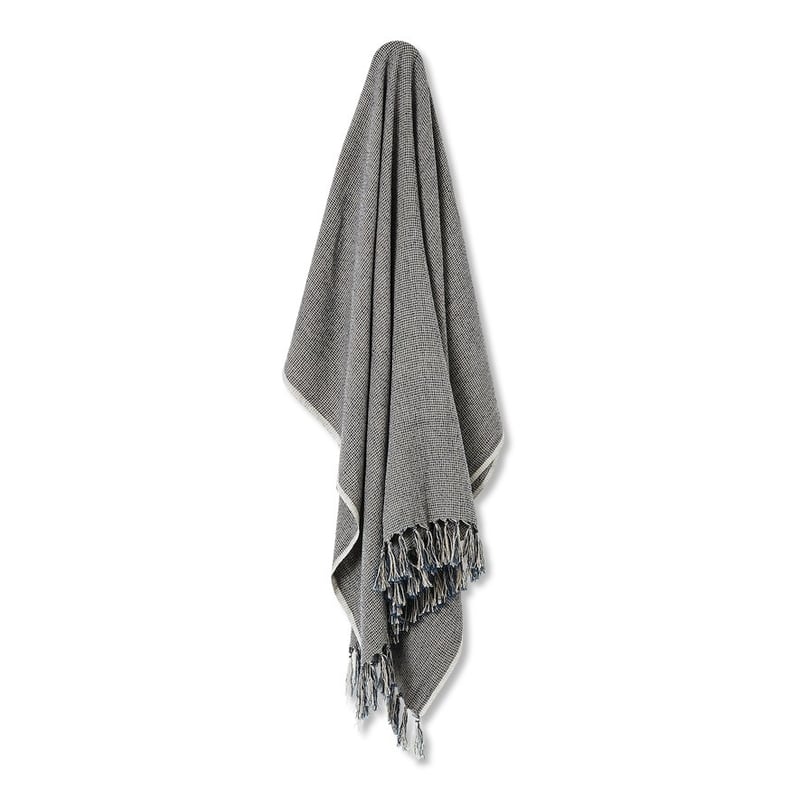 Kennedy Bamboo Linen Navy Throw