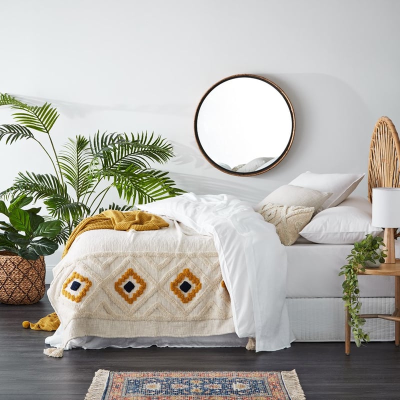 Mexica Mustard & Natural Throw