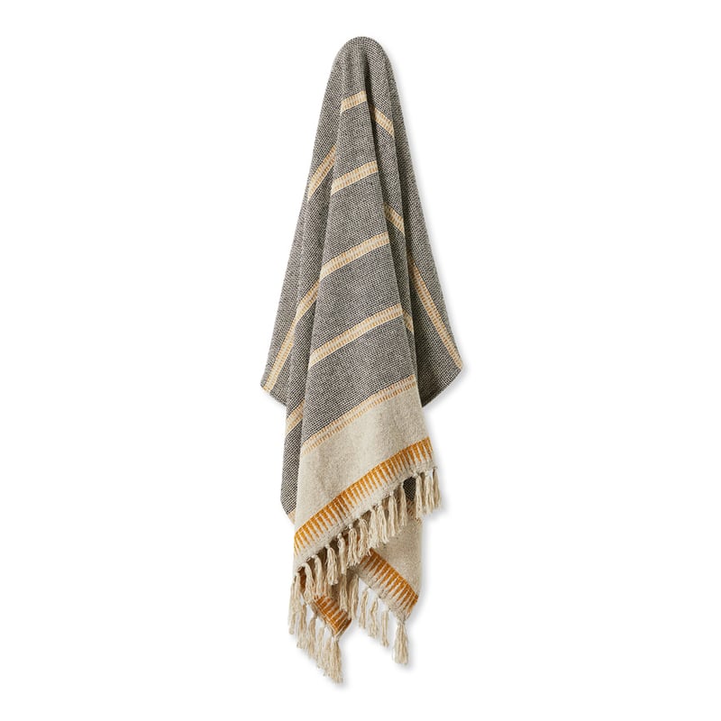 Halcyon Charcoal & Mustard Throw