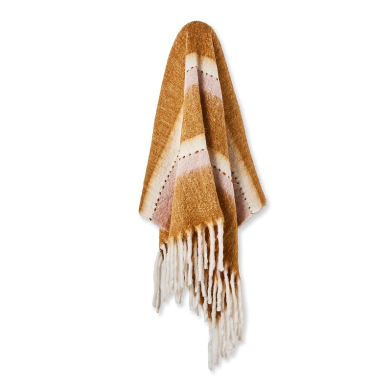Pasadena Mustard & Pink Throw 