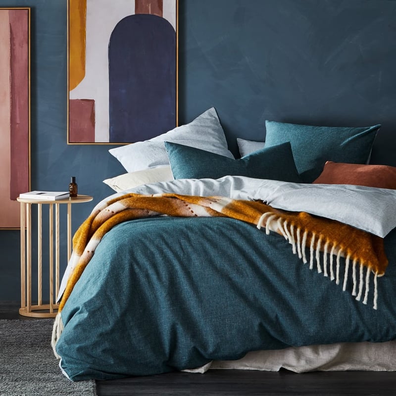Pasadena Mustard & Pink Throw 