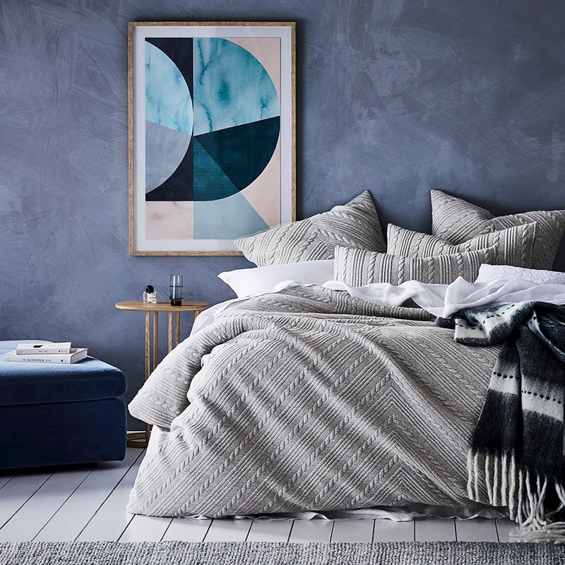 Pasadena Navy & Teal Throw