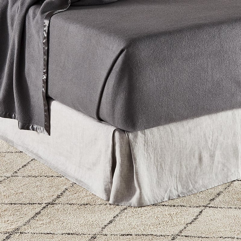 Bamboo Grey Wool Blanket 