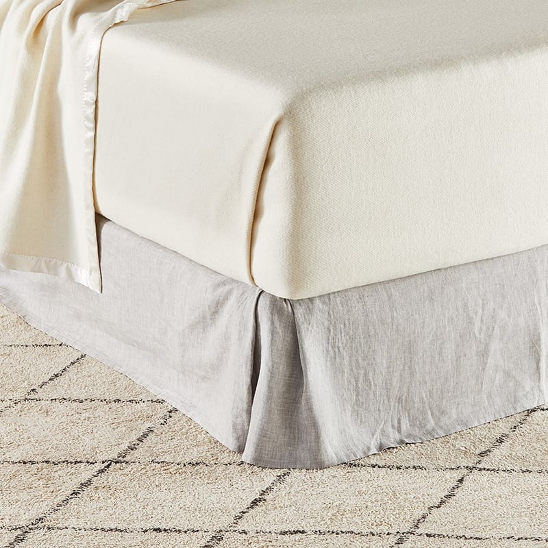Bamboo Ivory Wool Blanket 