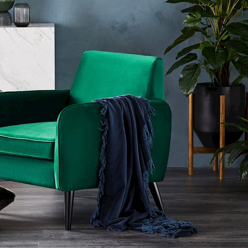 Elwood Midnight Velvet Throw