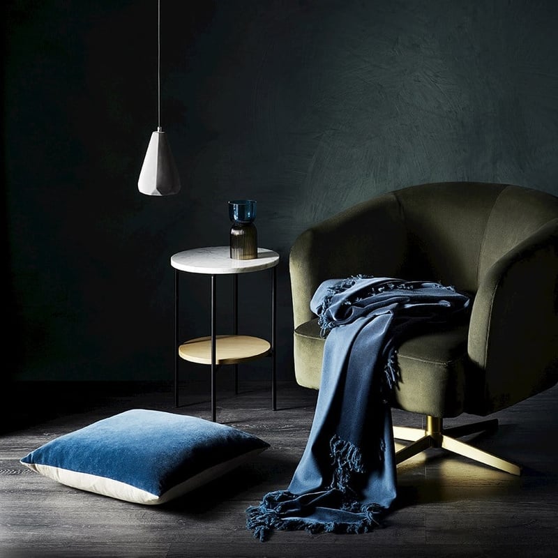Elwood Midnight Velvet Throw