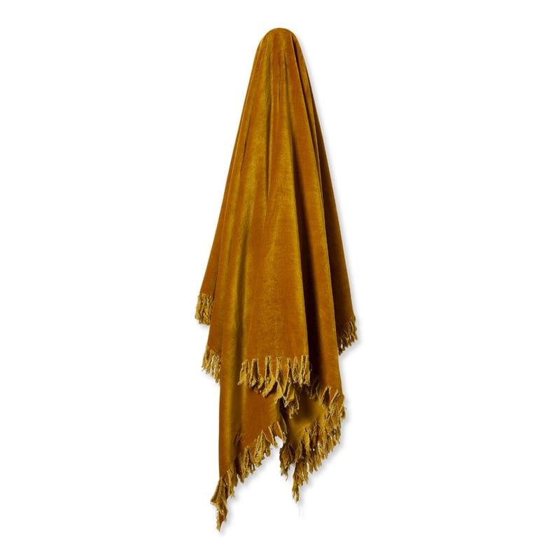 Elwood Mustard Velvet Throw