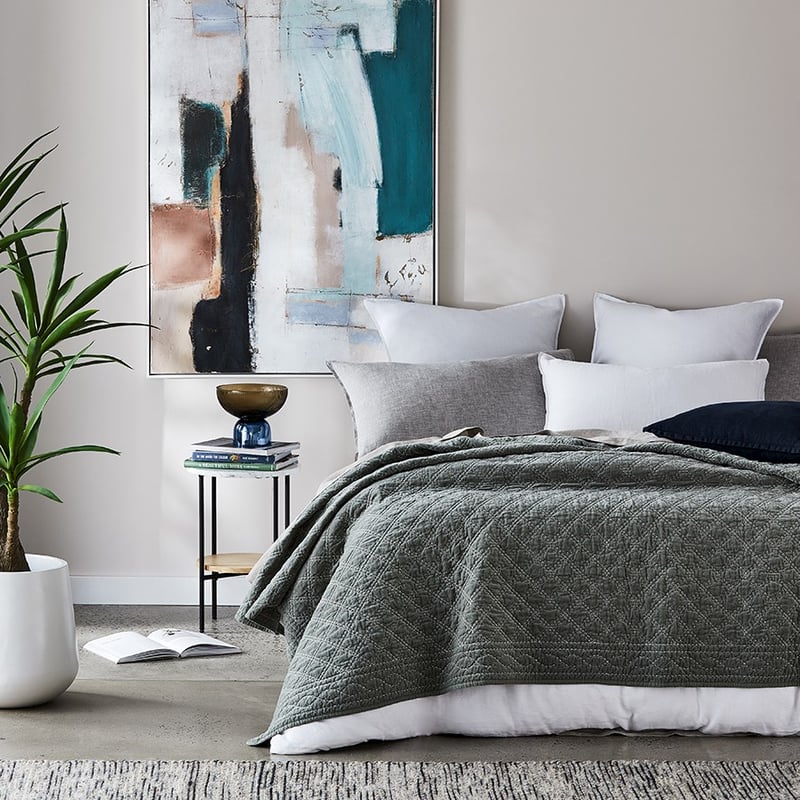 Bristol Sage Velvet Blanket  