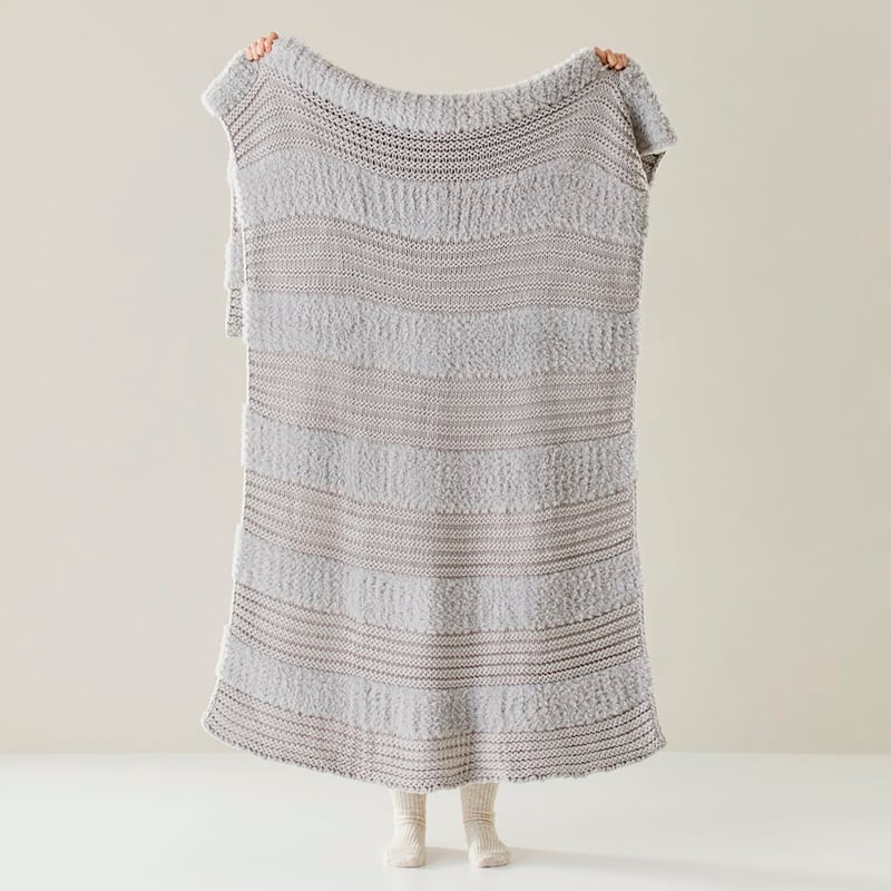 Kirby Grey Stripe Throw
