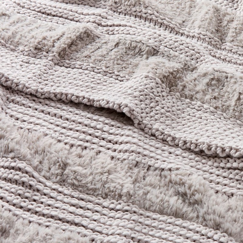 Kirby Grey Stripe Throw