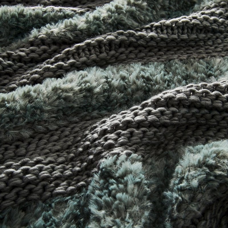 Kirby Stripe Winter Green Throw