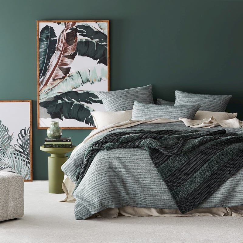 Kirby Stripe Winter Green Throw