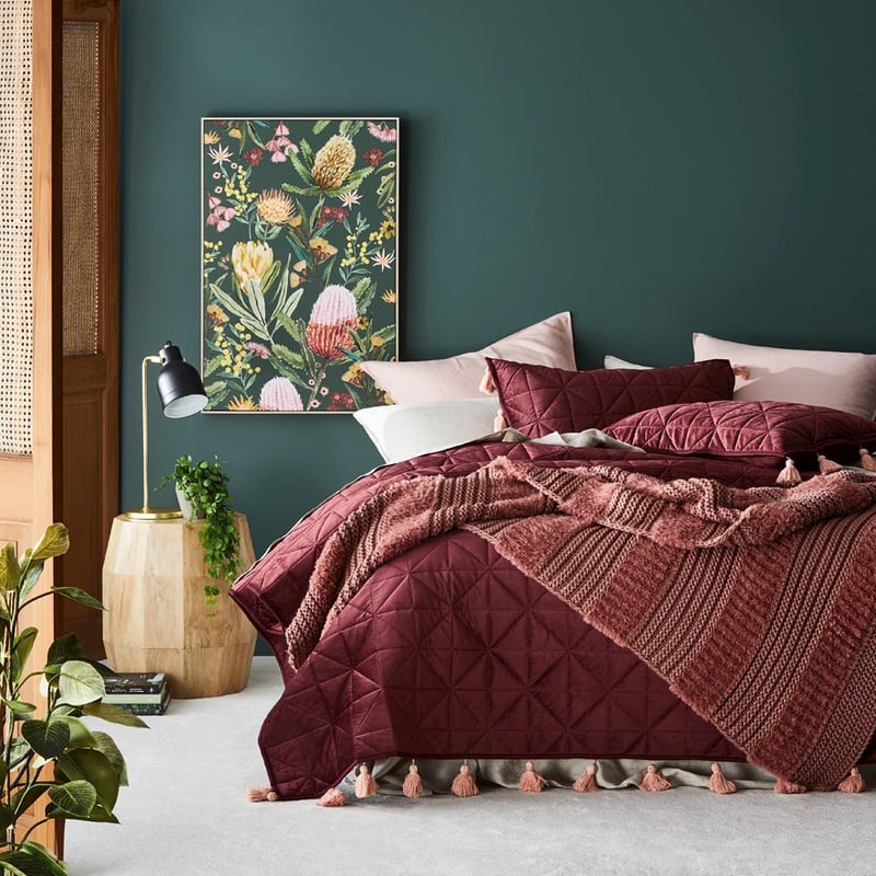 Kirby Stripe Rosewood Throw