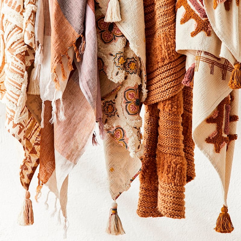 Kirby Tobacco Stripe Throw 