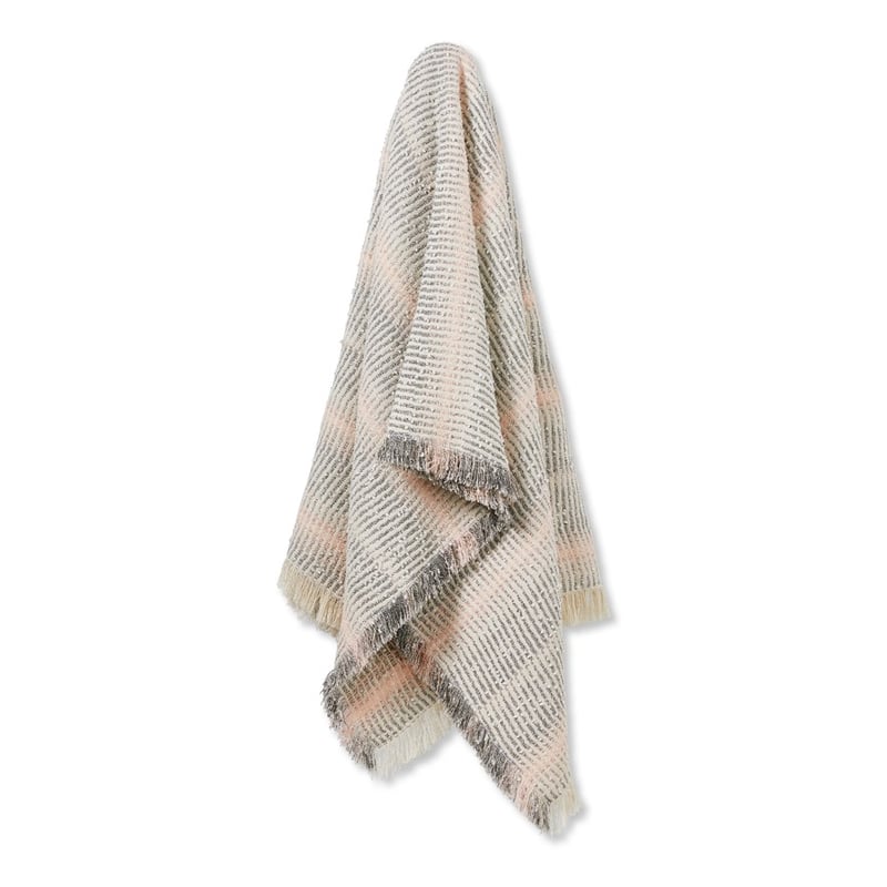 Mirabel Natural & Pink Throw