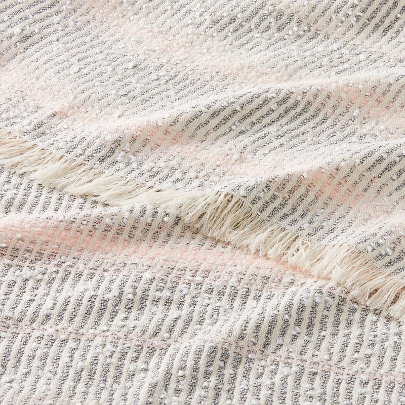 Mirabel Natural & Pink Throw