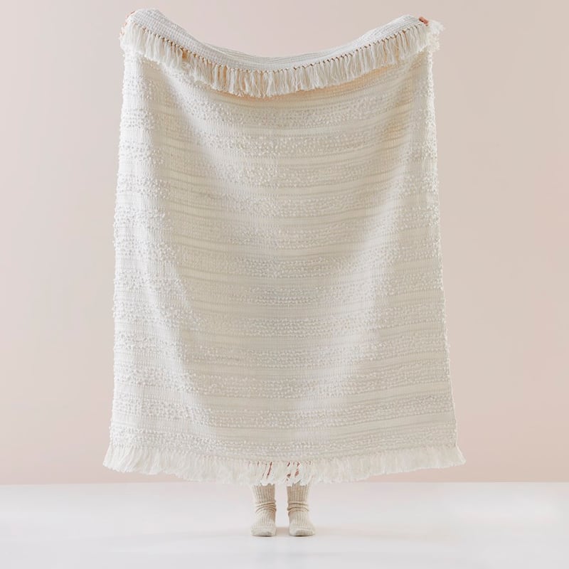 Somerset White Throw