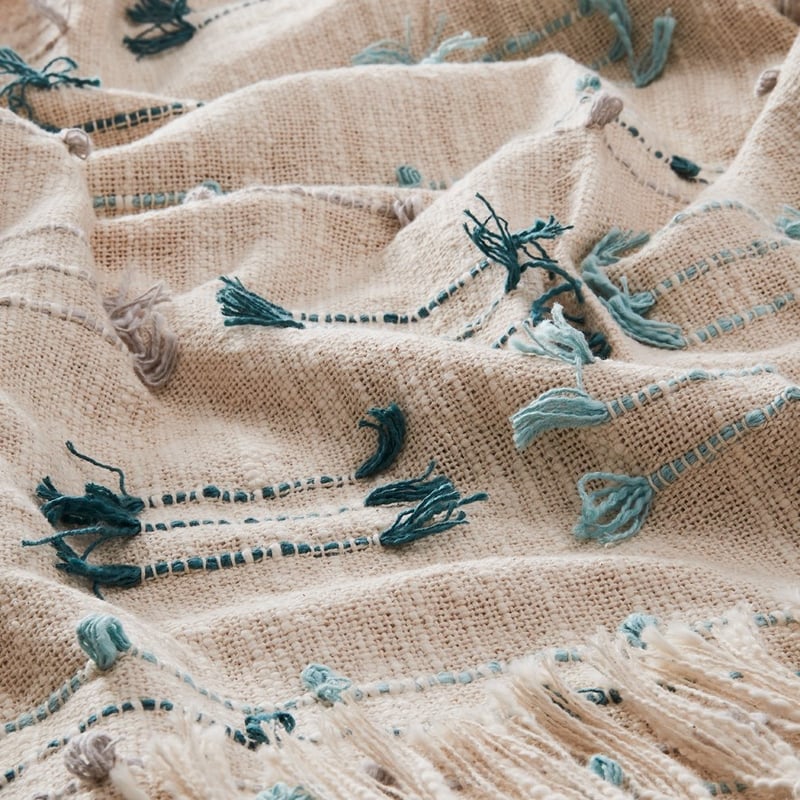 Winslow Teal & Mint Throw