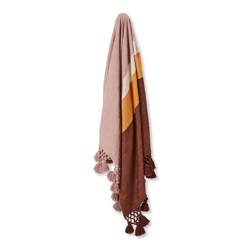 Nora Pink & Chocolate Throw