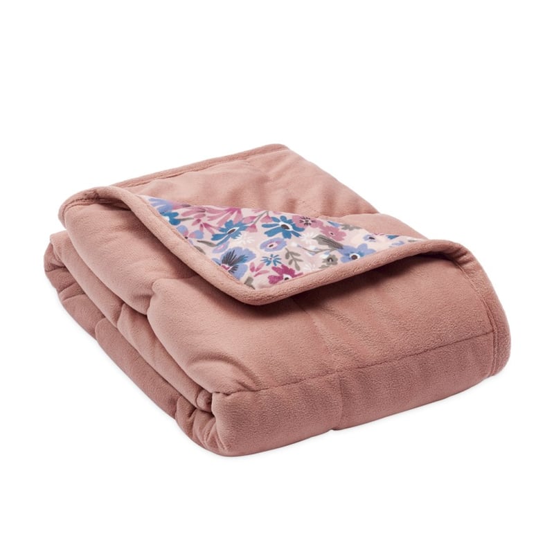 Dusty Pink & Floral 2kg Weighted Lap Throw