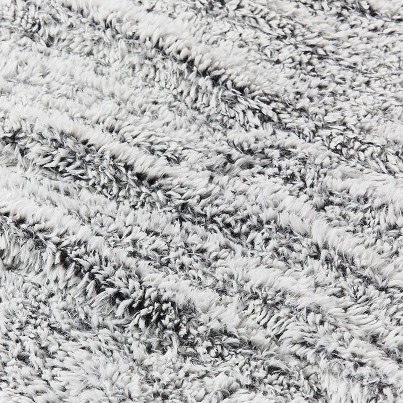 Munich Grey Feather Yarn Throw