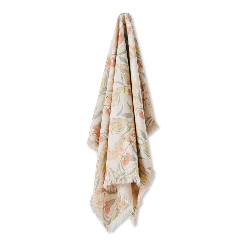Dana Kinter Winged Messenger Organic Linen Throw