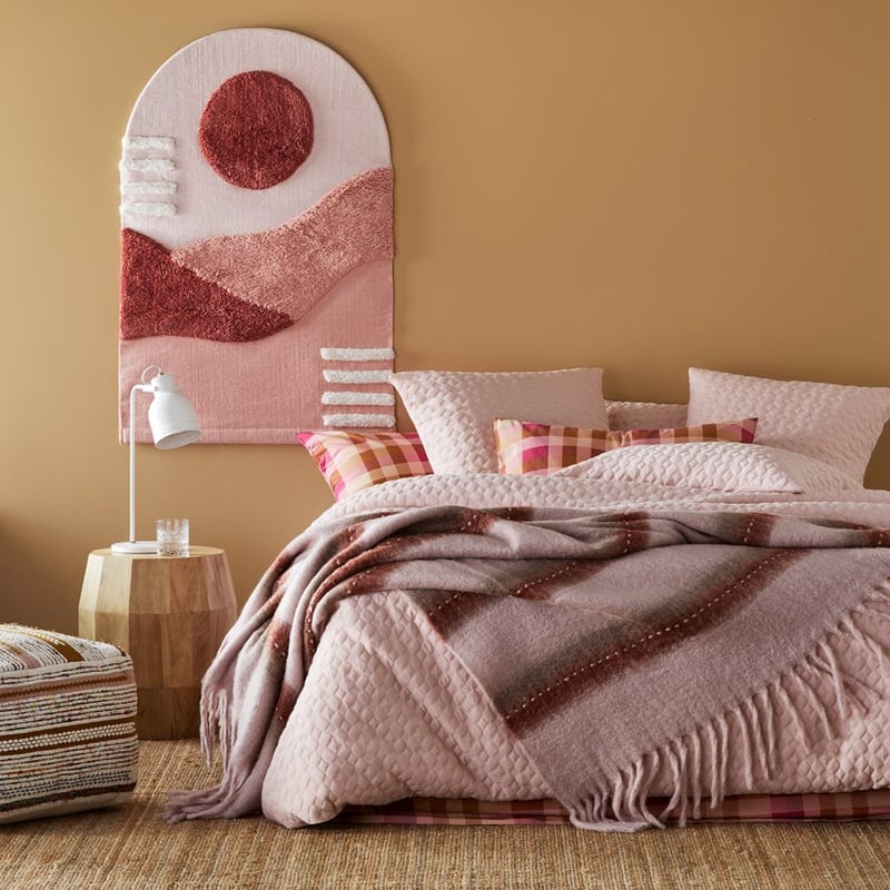 Pasadena Rust & Pink Throw