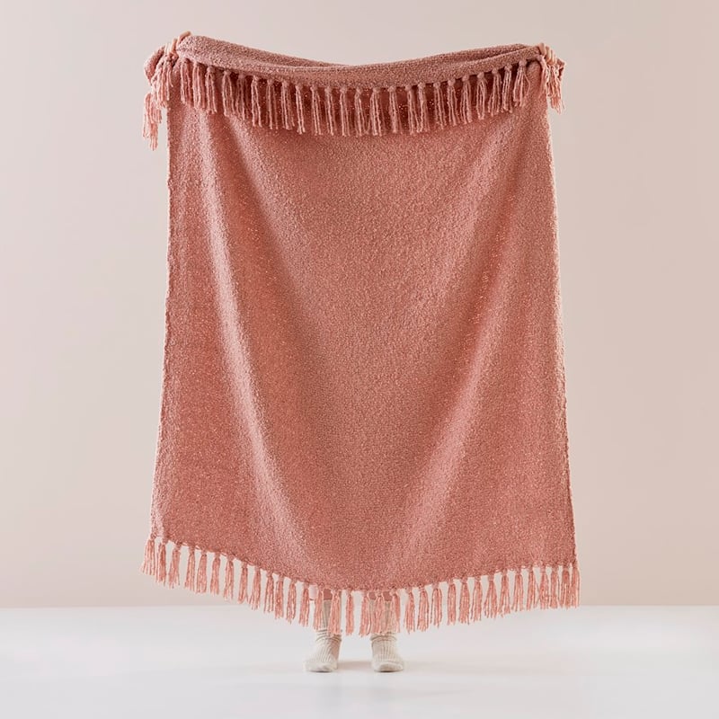 Otway Boucle Pink Throw