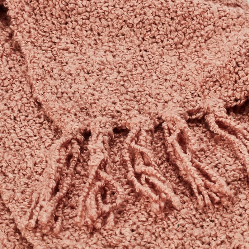 Otway Boucle Pink Throw