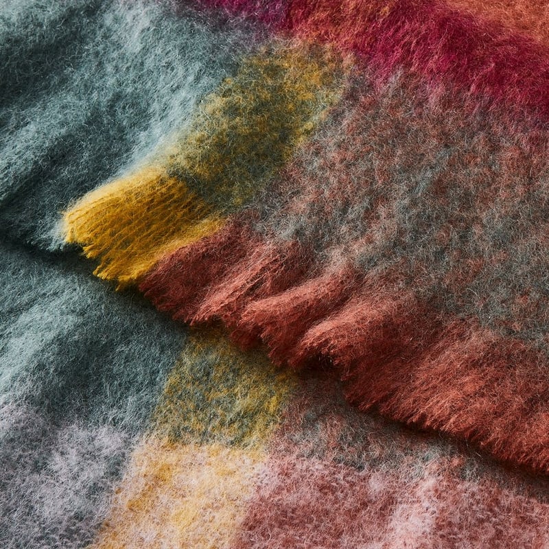 Mohair Winterberry Throw 