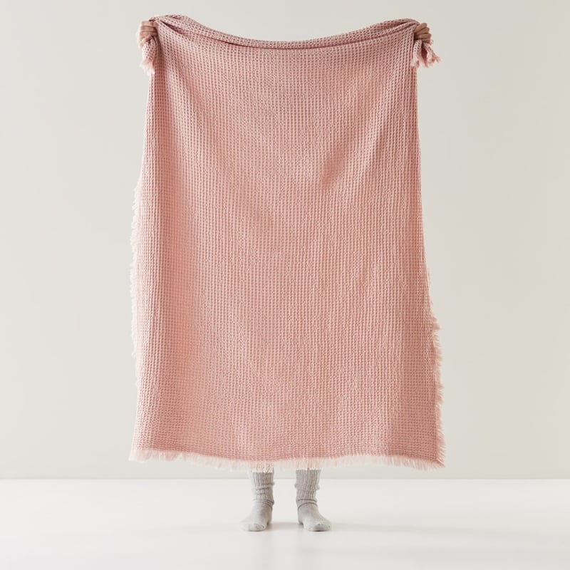 European Summerhill Pink Throw