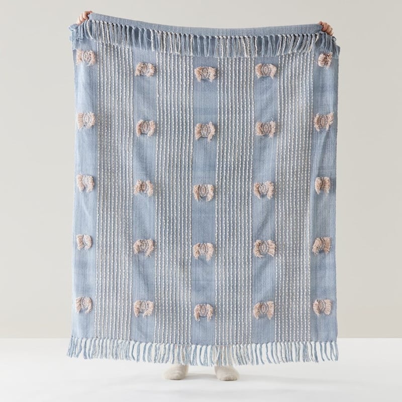 Lena Blue and Pink Throw