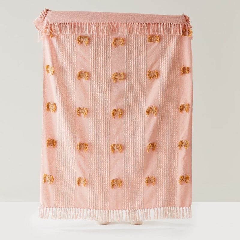 Lena Pink and Mustard Throw 