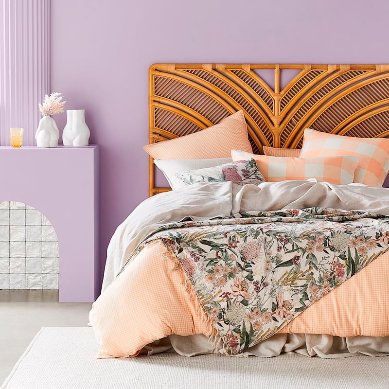 Native Bushland Pink Linen Throw